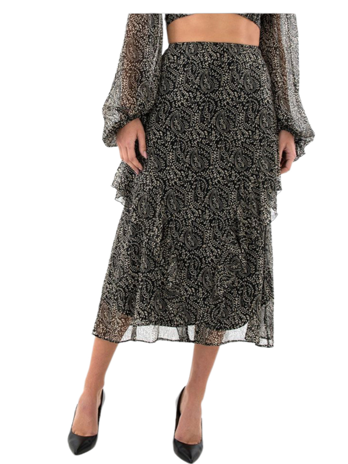 Φούστα Midi με βολάν