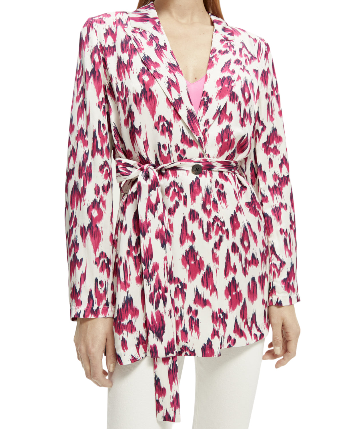 Blazer με εμπριμέ print