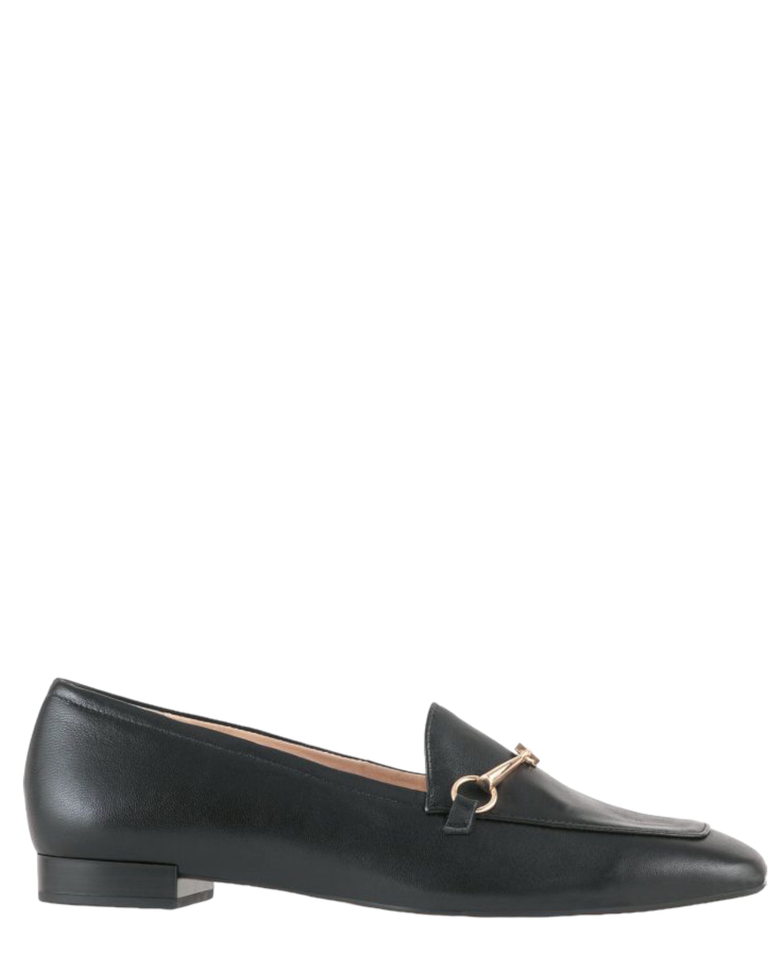 Loafers δερμάτινα με χρυσή αγκράφα
