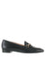 Loafers δερμάτινα με χρυσή αγκράφα