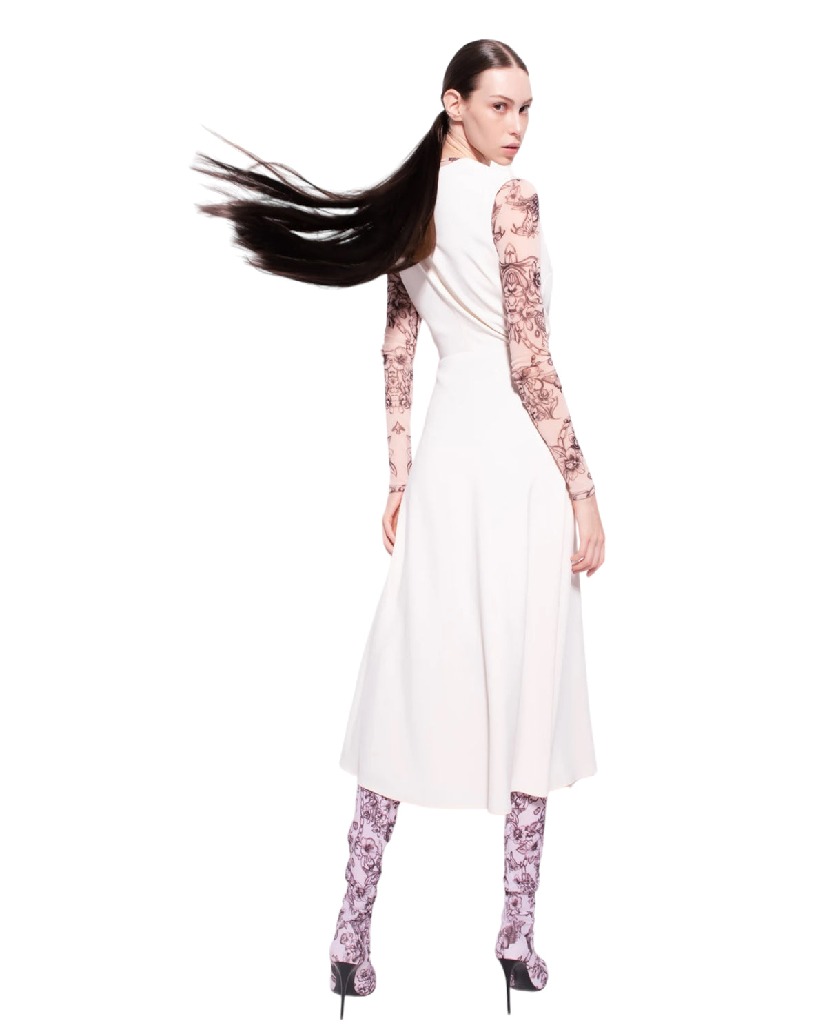 Φόρεμα Midi κρεπ ANONIMO