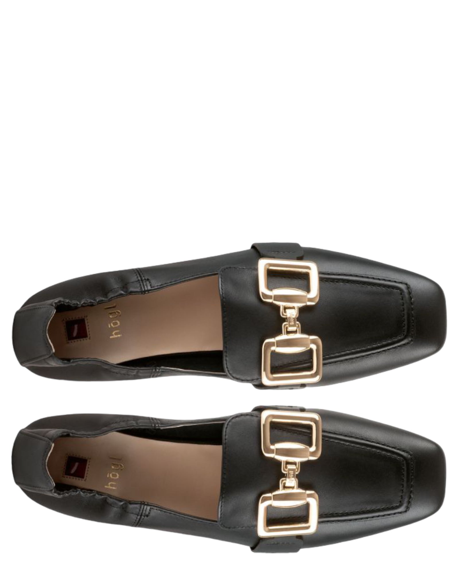 Loafer με χρυσή αγκράφα AMINA