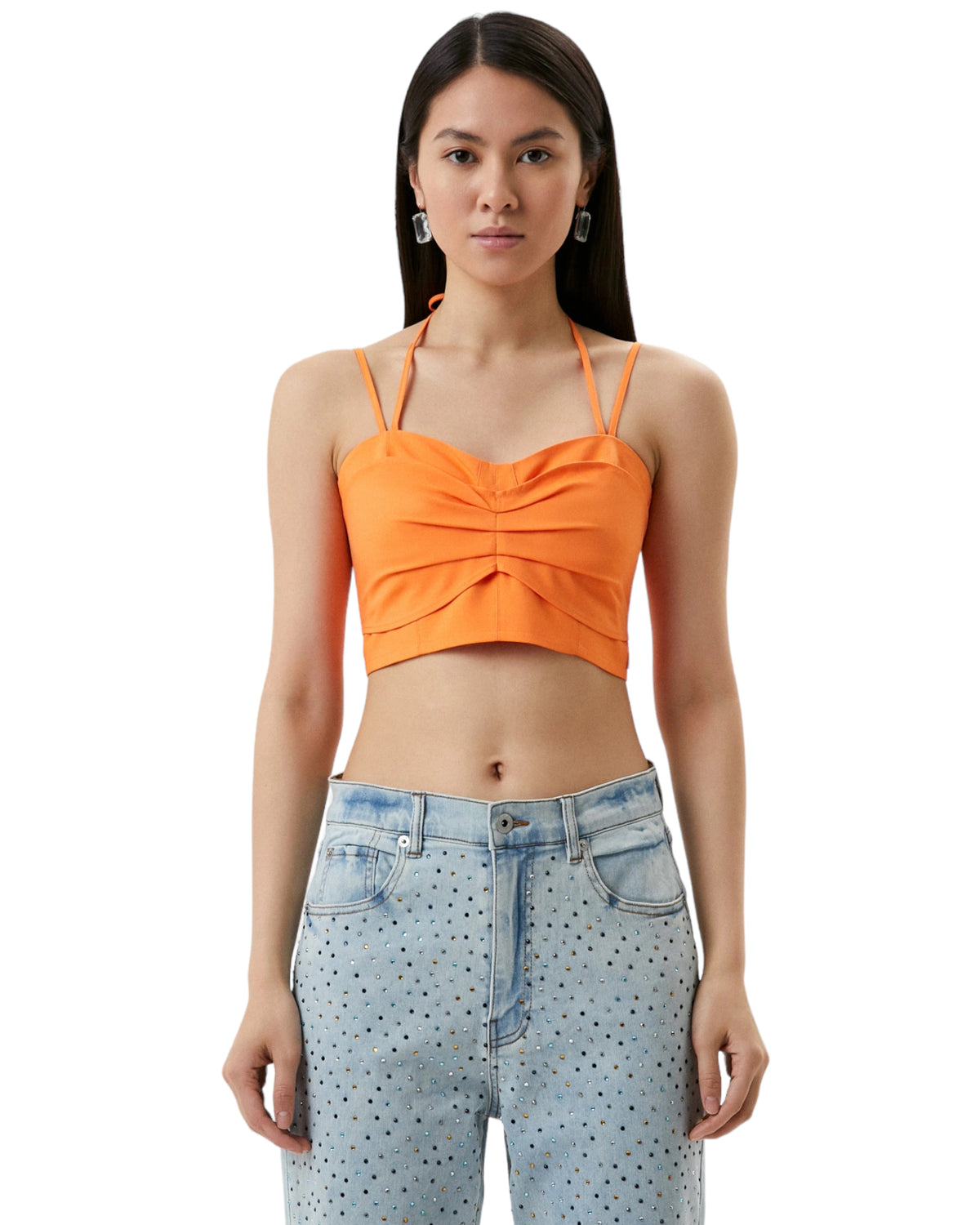 Τοπ cropped με δέσιμο