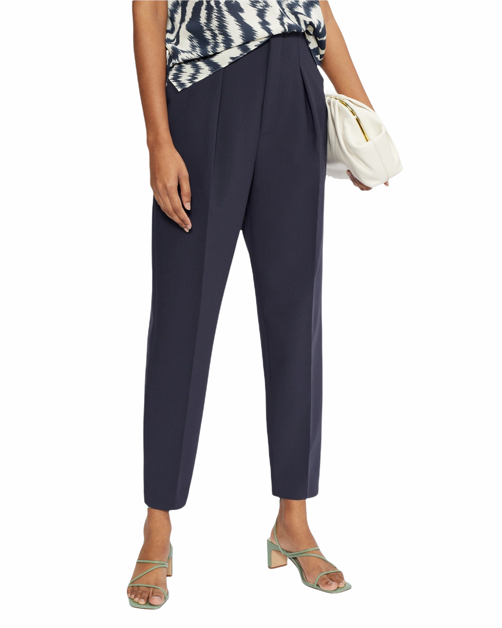 Ψηλόμεσο παντελόνι με πιέτα σε στιλ balloon LEIILAT