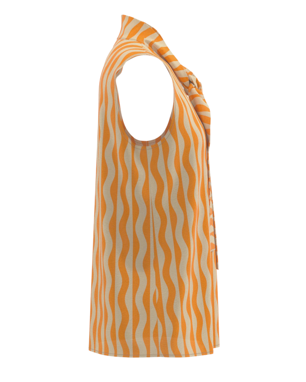 Μπλούζα αμάνικη με κορδέλα APUANIA