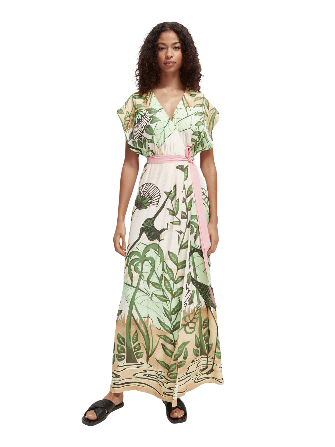 Φόρεμα Maxi botanical-inspired print