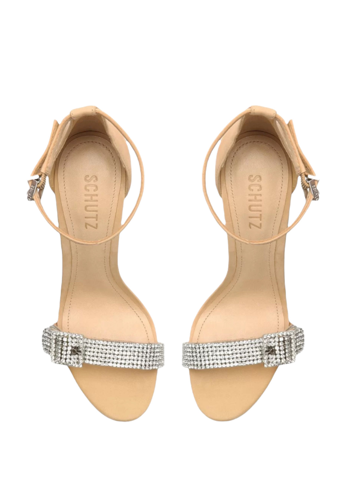 Πέδιλο με ψηλό τακούνι με στρας