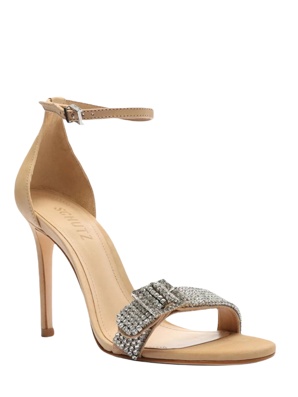 Πέδιλο με ψηλό τακούνι με στρας